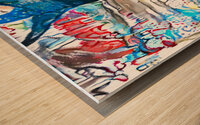 expressive celebration Wood print