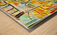 tiled face Wood print