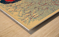 standing figurato Wood print