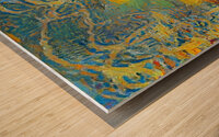 gold about Wood print