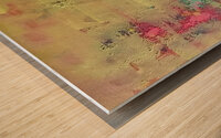 Textured Hues of Dawn Wood print
