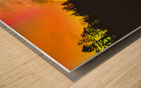 Aurora Reflections Wood print