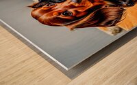 The love of pets Wood print
