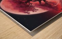 the ethereal beauty of a mystical landscape under Wood print