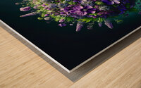 ai artist debra amerson plant artistry purple pla Wood print