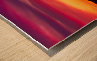 Mount Hood sunset Wood print