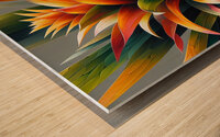 ai artist debra amerson plant artistry orange guz Wood print