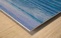 Calm crystal blue sea Bali Wood print