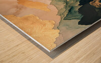 Mountain Waterfall  Wood print