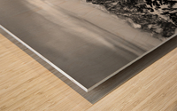 Zugspitze in black and white Wood print