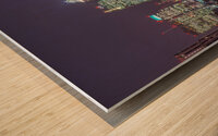 London skyline at night Wood print