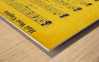 hail west virginia fight song wall art Wood print