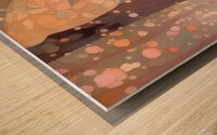 Cute Pink Fairy in the Woods Fantasy Painting  Wood print
