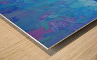 Ocean Night Fall Abstract #3 1 Wood print