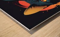 Beautiful black cat Wood print