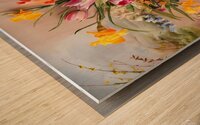 The Colorful Flowers - Oil Colors Wood print