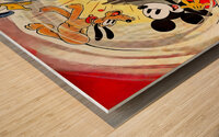 Vintage Walt Disney Cartoon Art Wood print