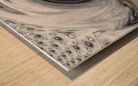 Abstract Silver Acrylic Circles Wood print