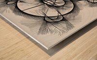 bear pencil sketch 240804 Wood print