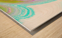 Abstract Cool Pastel Swirl Wood print
