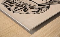 ArtX6 beauty pencil sketch enhanced Wood print
