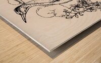 ArtX 10 crane Wood print