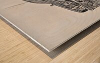 pickup truck drawing Wood print