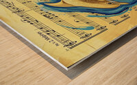 Gold Dolphin 3  2024 08 29 15 40 58 Wood print