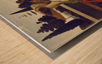 the annunciation leonardo da vinci Wood print