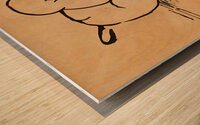 1920s dog book art Wood print