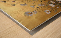 Wild Flowers on Gold 2024 09 02 12 45 18 Wood print