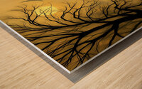 Dusk Solitude On Gold 24 4637 Wood print