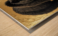 Bear Golden Dusk 2024 09 03 09 06 12 Wood print