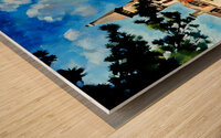 anderson hall kansas state university art Wood print