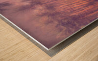 Costa Rica Tree Lineup Sunrise Abstract Wood print