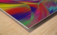 Color Fusion Fantasy Wood print