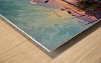 Flamingo Sunset 2024 09 13 12 06 22 Wood print