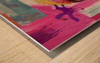 Abstract Flamingo 2024 09 19 09 00 45 Wood print