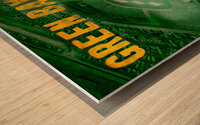 1958 green bay packers football art remix Wood print