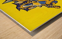 1960s Michigan Wolverine Art Wood print