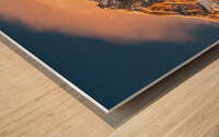 The Majestic Ortler Mountain in the European Alps during Beautiful Sunrise Wood print