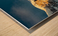 Beautiful golden sunrise at the majestic Ortler Mountain in the European Alps Wood print