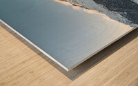 High resolution panorama shot of the Ortler Mountain and the Sulden Valley at sunset Wood print