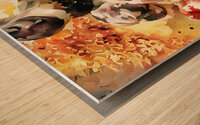 Creme Brulee Dessert Time Wood print