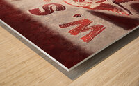 washington state college cougar remix Wood print