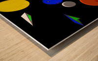 Busy Space Wood print