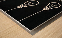 bulb Wood print