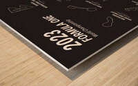 GP schedule 2023 bw 4800x7200 Wood print