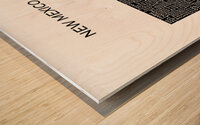 New Mexico white Wood print