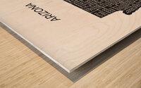 Arizona white Wood print
